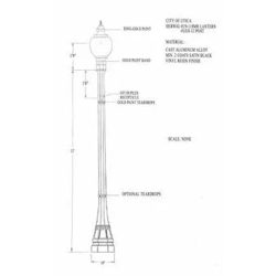 U9-118 MR LANTERN WITH UEH-12 POST